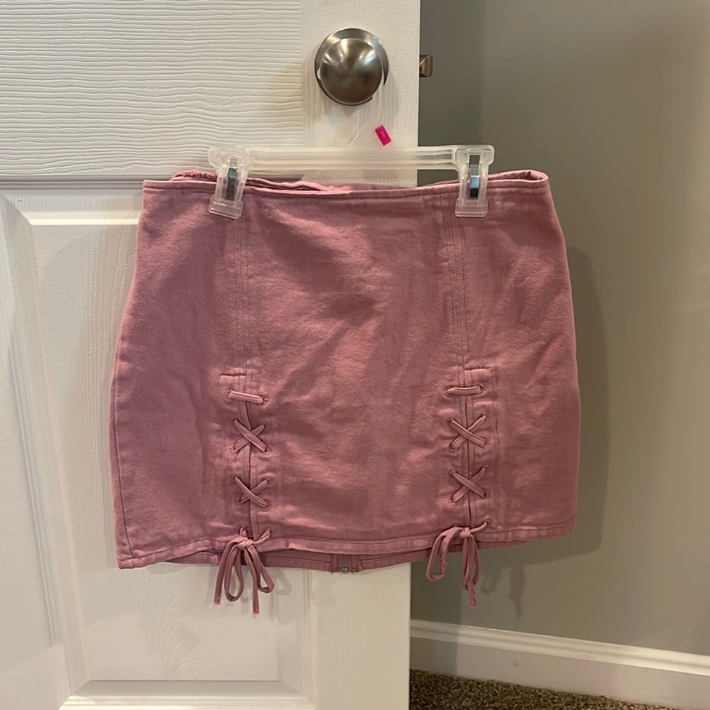 Denim Mini Skirt